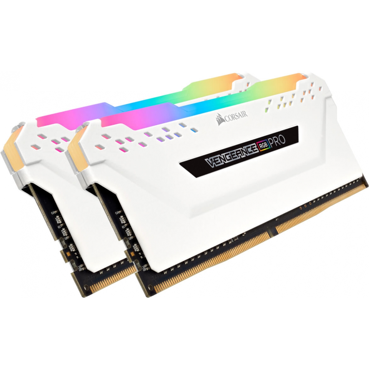 Memória DDR4 Corsair Vengeance PRO RGB 16GB (2x8GB) 2666MHz, White, CMW16GX4M2A2666C16W 