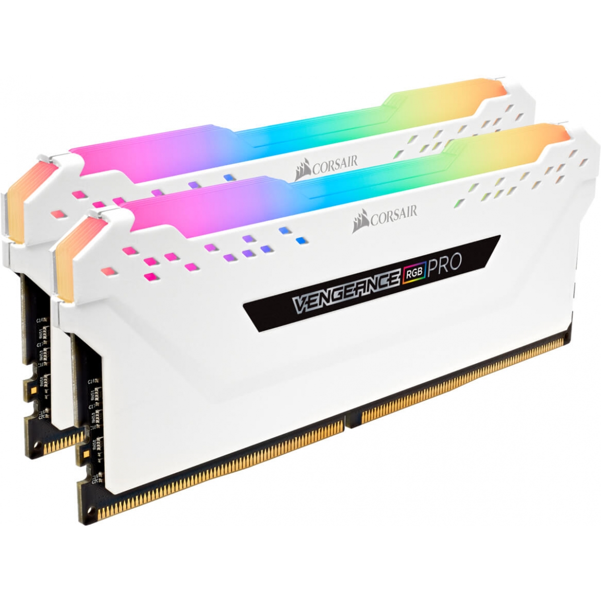 Memória DDR4 Corsair Vengeance PRO RGB 16GB (2x8GB) 2666MHz, White, CMW16GX4M2A2666C16W 