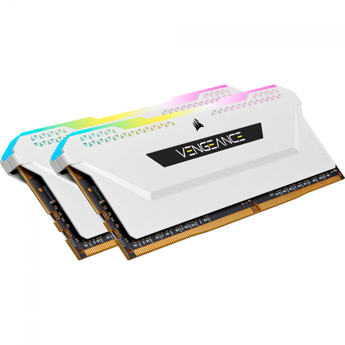 Memória DDR4 Corsair Vengeance RGB PRO SL, 16GB (2x8GB) 3600MHz, White, CMH16GX4M2D3600C18W