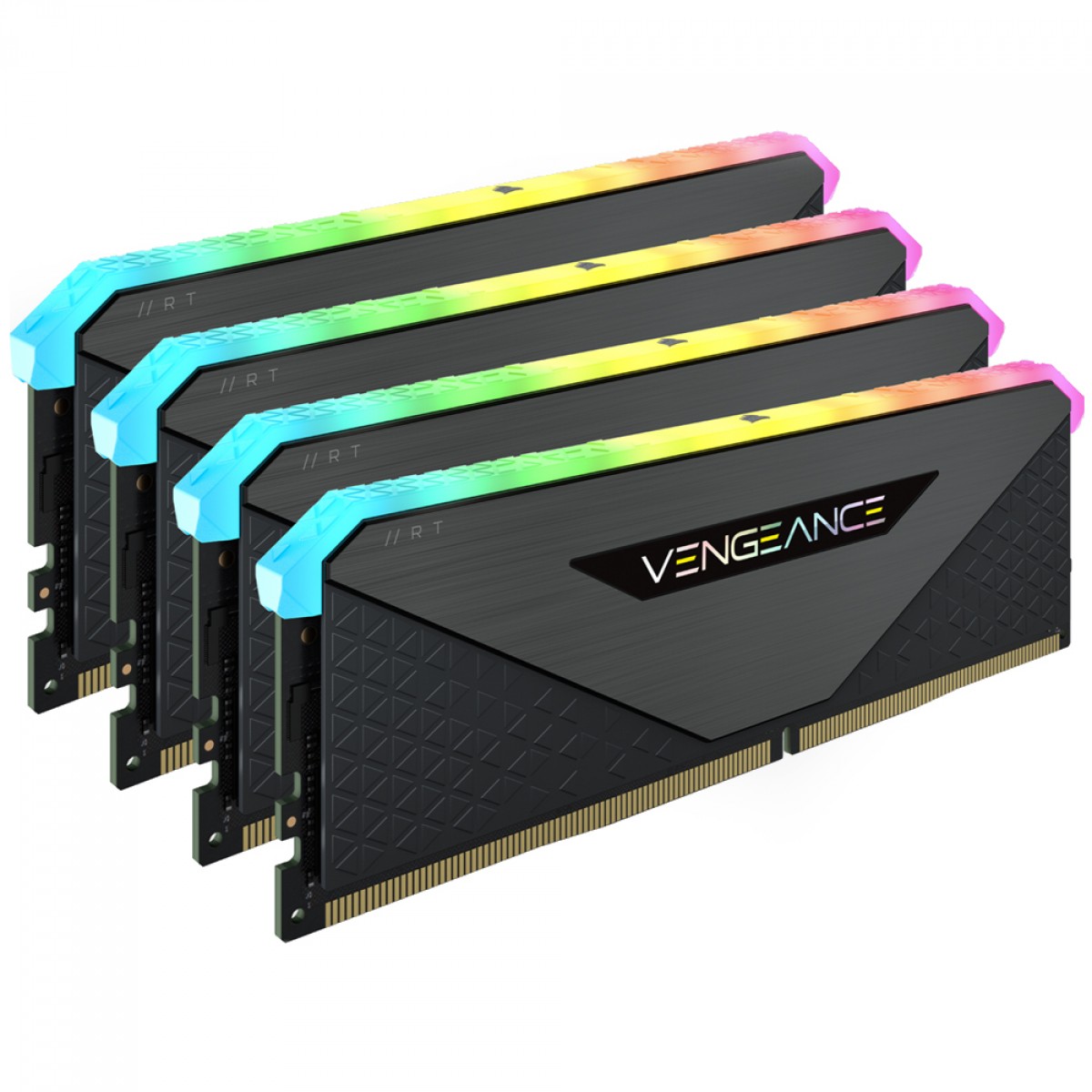 Memória DDR4 Corsair Vengeance RGB RT, 128GB (4x32GB), 3200MHz, Black, CMN128GX4M4Z3200C16