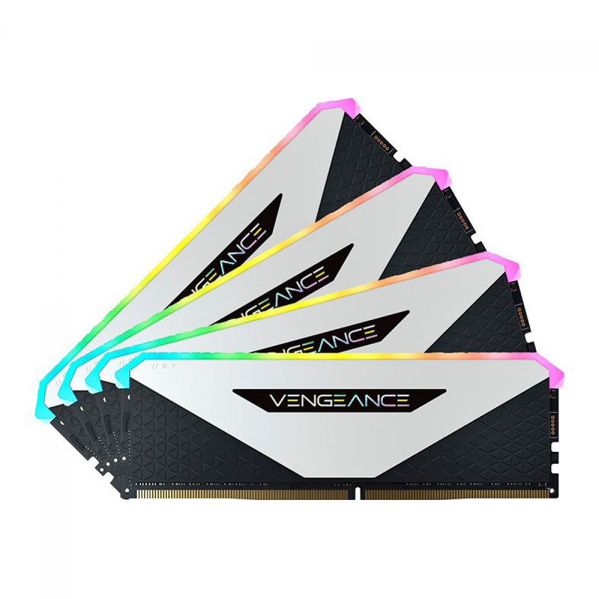 Memória DDR4 Corsair Vengeance RGB RT, 32GB (4x8GB), 3600MHz, White, CMN32GX4M4Z3600C18W