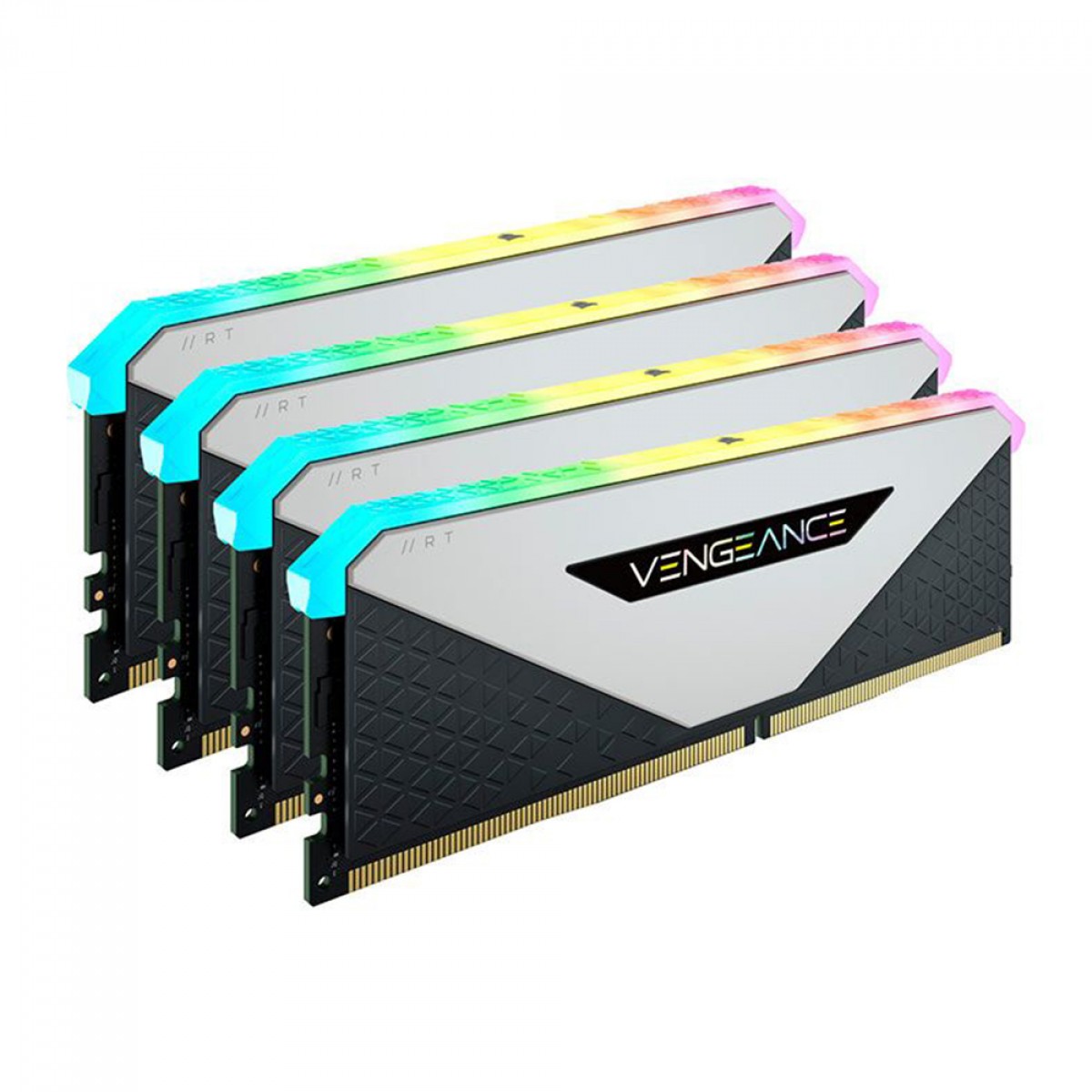 Memória DDR4 Corsair Vengeance RGB RT, 32GB (4x8GB), 3600MHz, White, CMN32GX4M4Z3600C18W