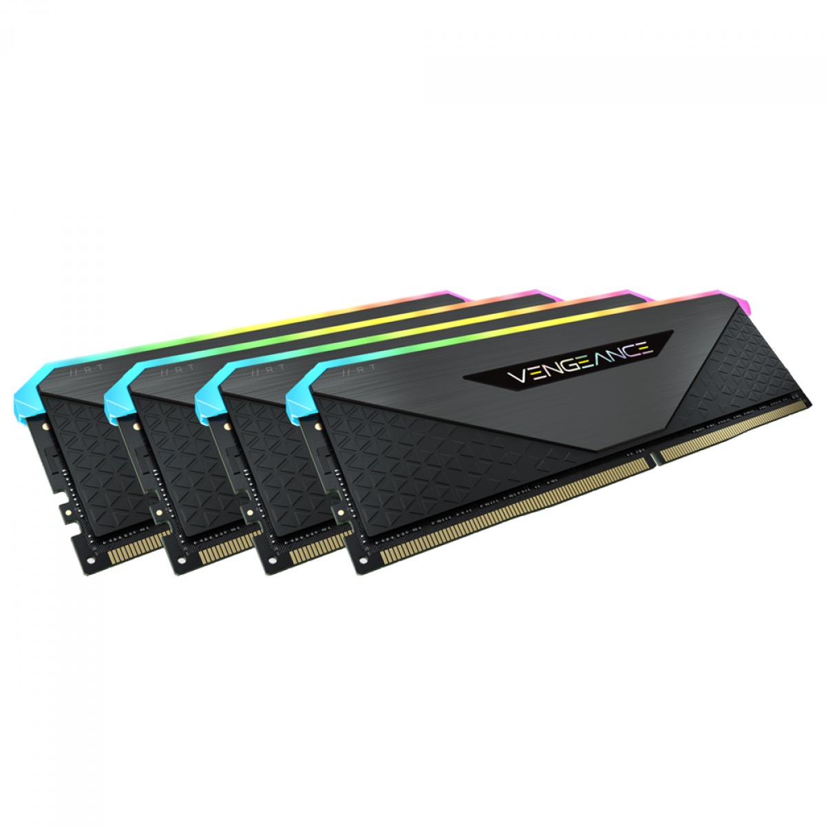 Memória DDR4 Corsair Vengeance RGB RT, 64GB (4x16GB), 3200MHz, Black, CMN64GX4M4Z3200C16