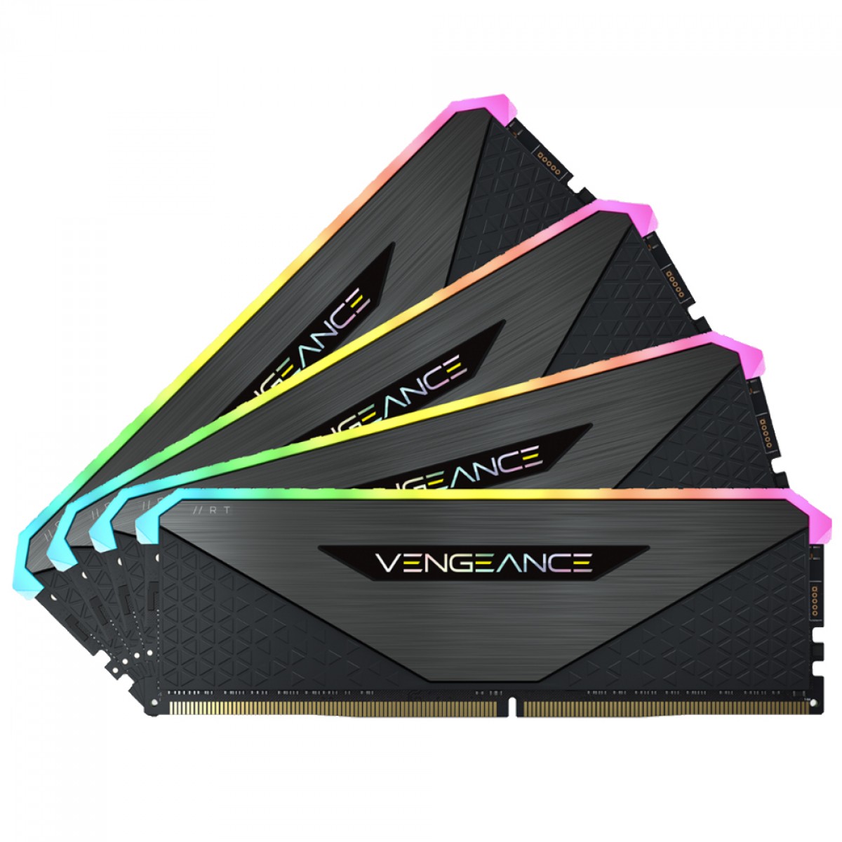 Memória DDR4 Corsair Vengeance RGB RT, 64GB (4x16GB), 3600MHz, Black, CMN64GX4M4Z3600C18