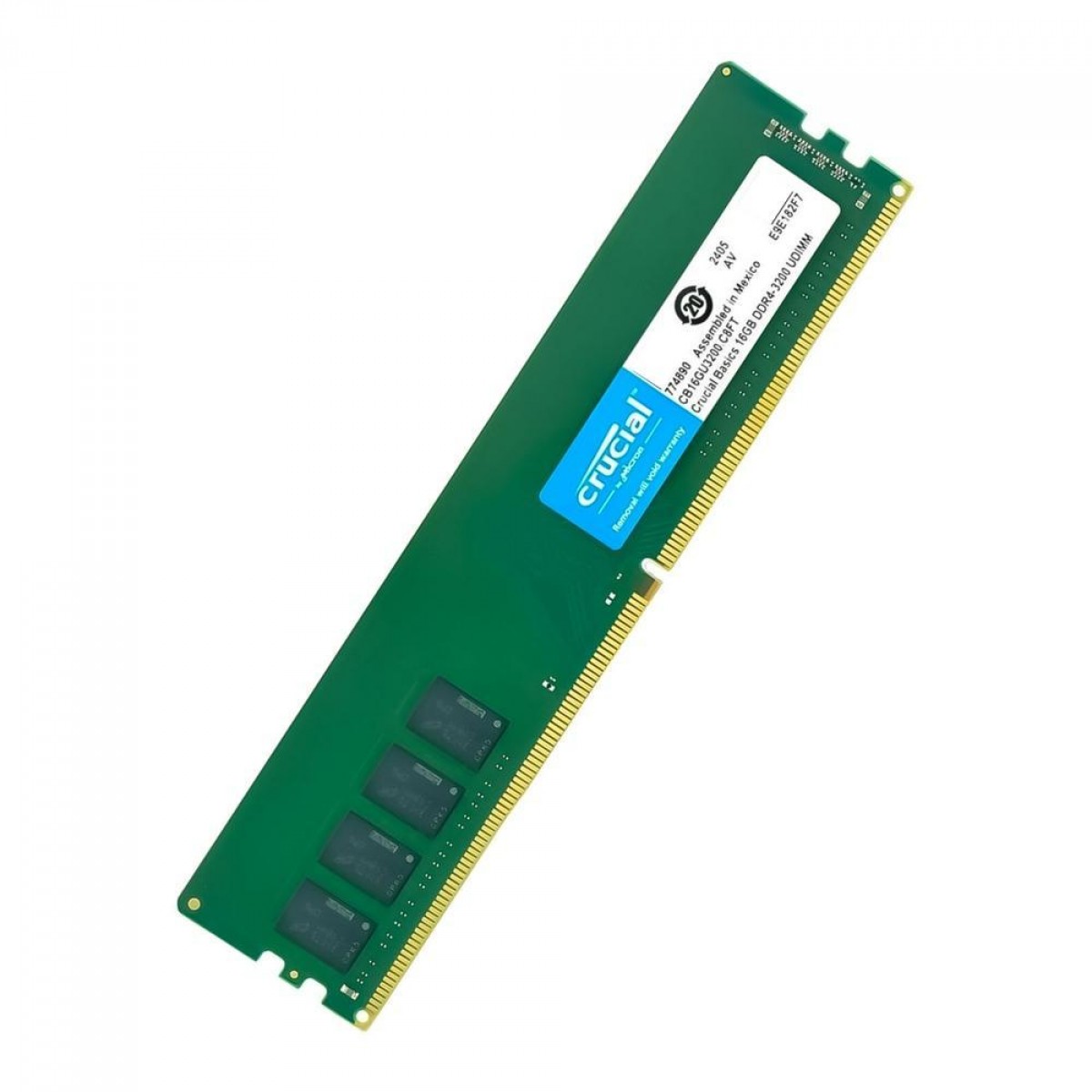 Memória DDR4 Crucial, 16GB, 3200MHz, CB16GU3200