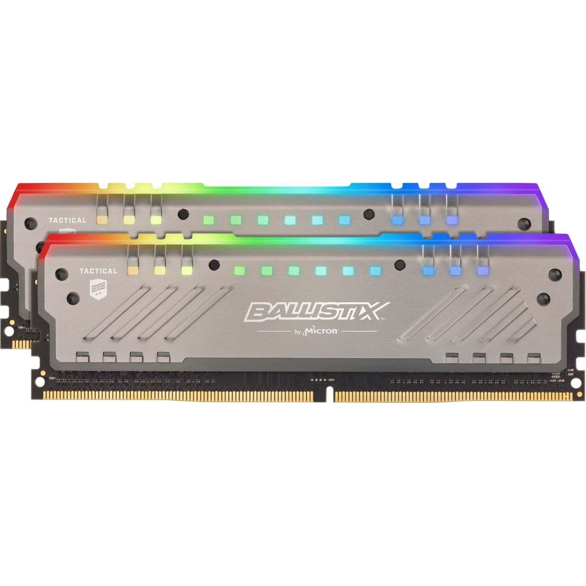 Memória DDR4 Crucial Ballistix Tactical Tracer RGB, 16GB (2x8) 3000MHz, Grey, BLT2K8G4D30BET4K