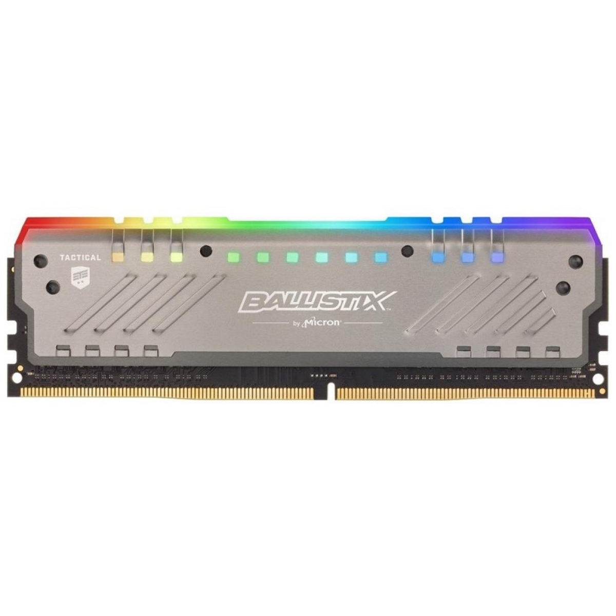 Memória DDR4 Crucial Ballistix Tactical Tracer RGB, 16GB 3000MHz, Grey, BLT16G4D30BET4