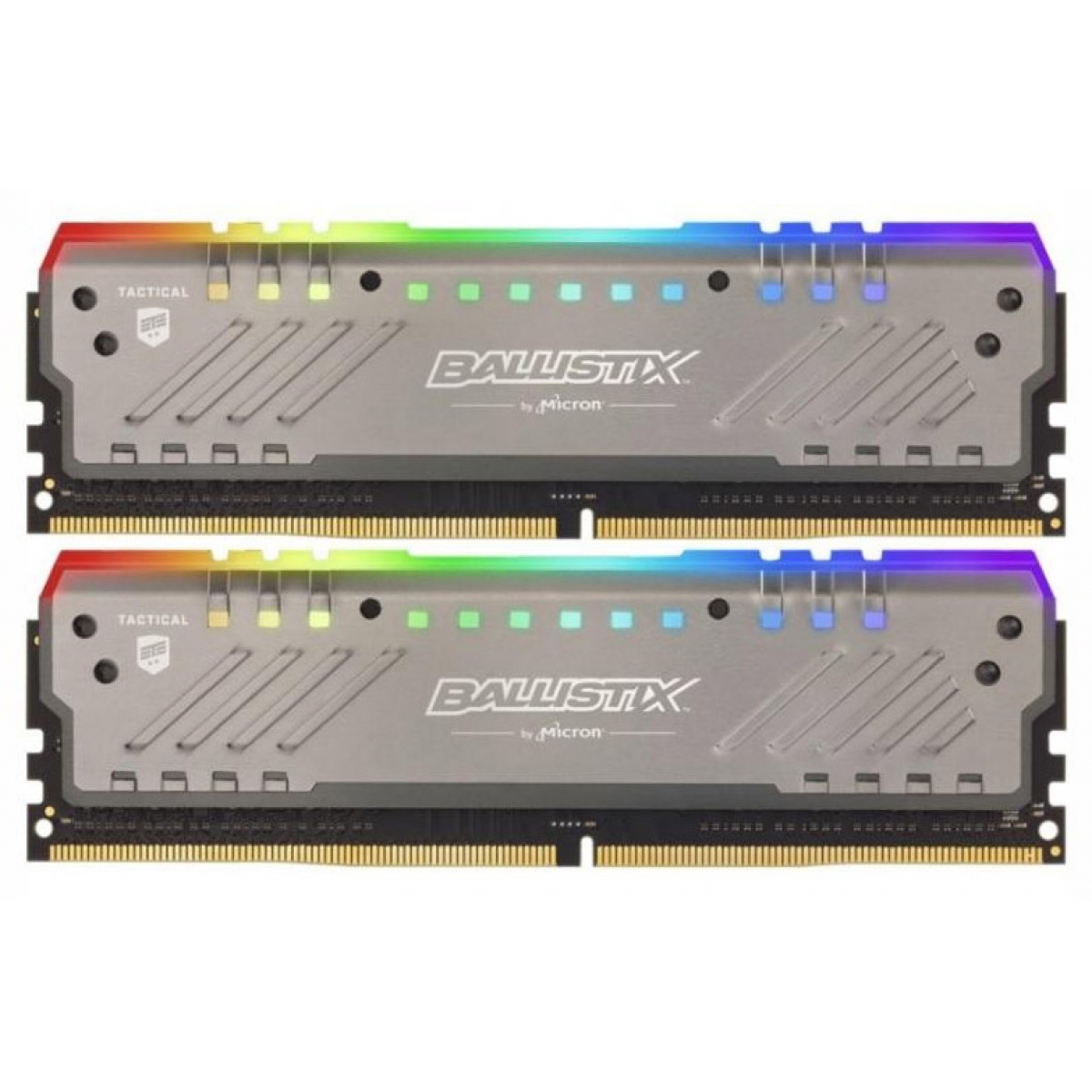 Memória DDR4 Crucial Ballistix Tactical Tracer RGB, 32GB (2X16GB) 2666MHz, Grey, BLT2K16G4D26BFT4