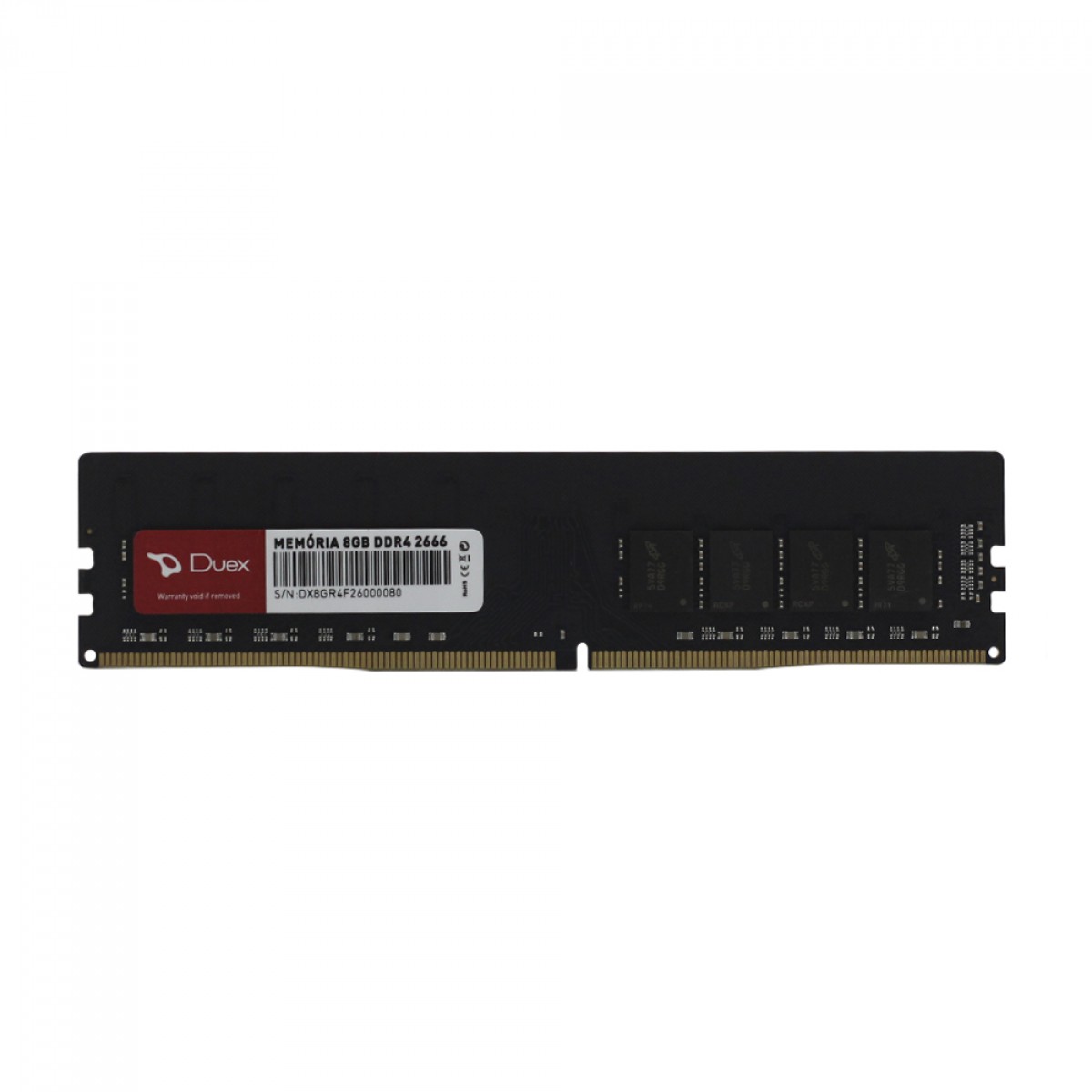 Memória DDR4 Duex, 8GB, 2666Mhz, Black, DXN8GBR42666