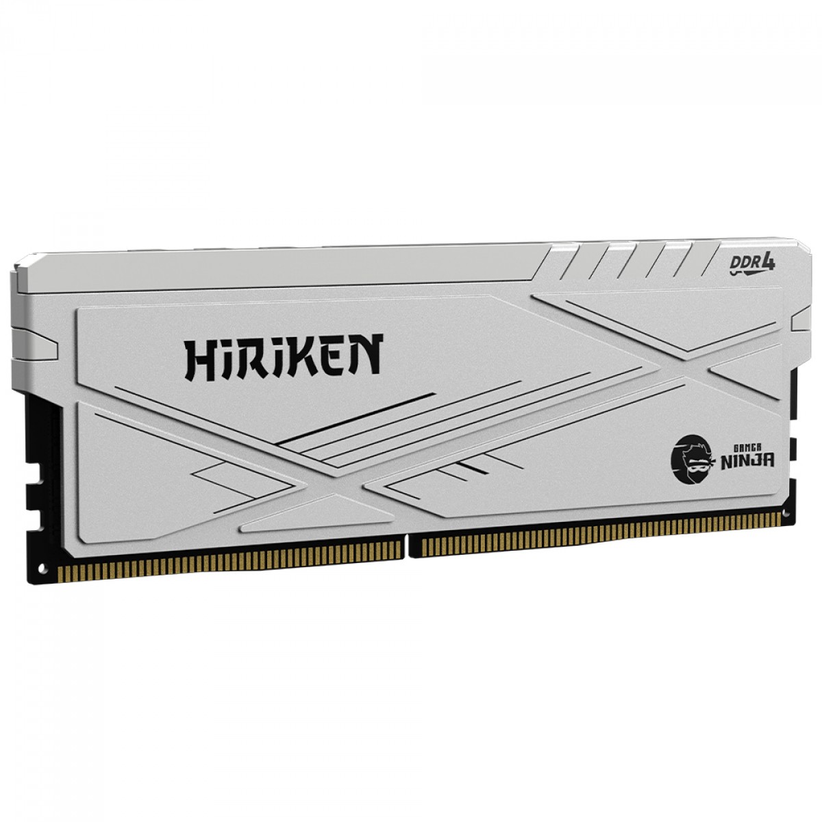 Memória DDR4 Gamer Ninja Hiriken, 16GB, 3200MHz, Branco, GN-RM-HK16G32C22WD4N