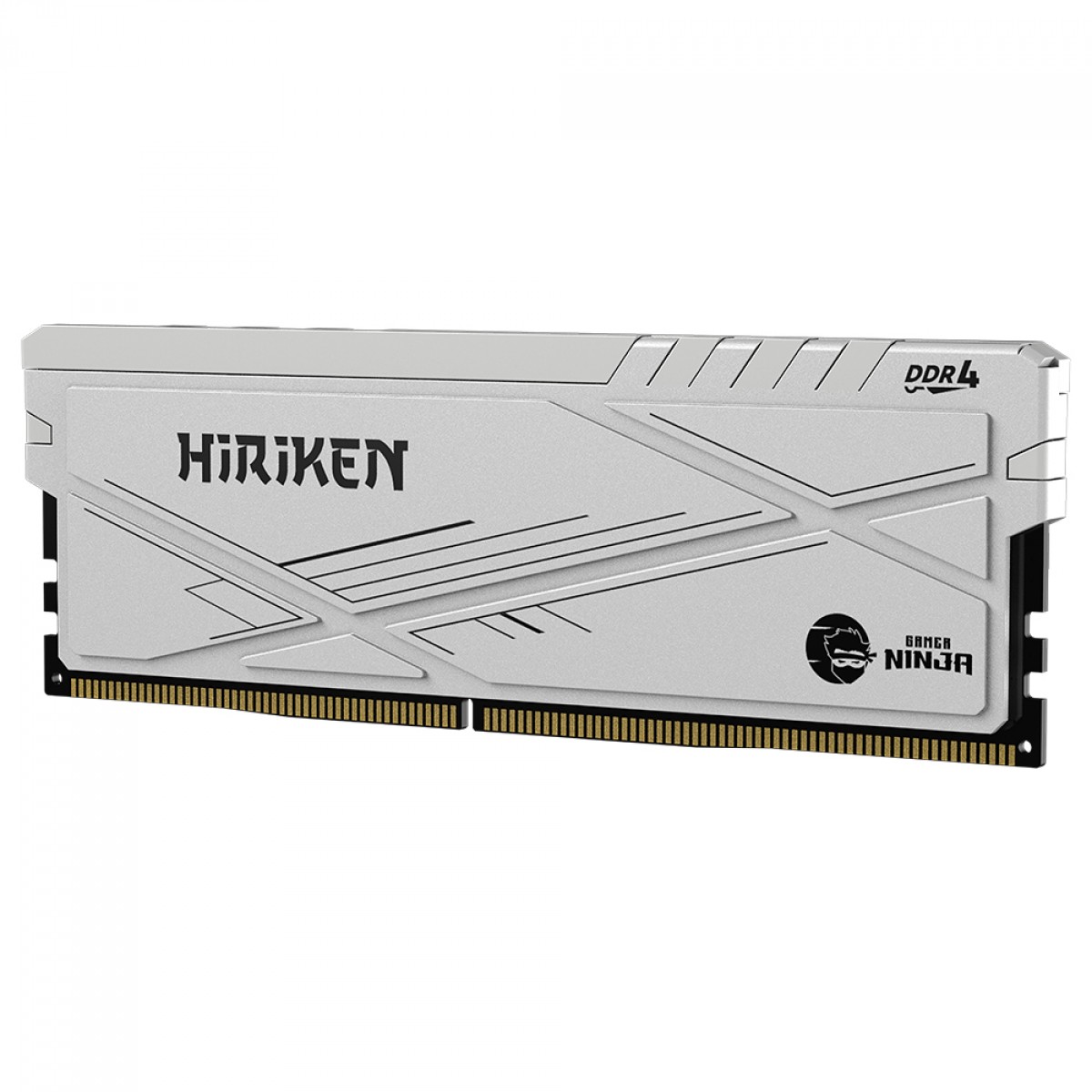 Memória DDR4 Gamer Ninja Hiriken, 16GB, 3200MHz, Branco, GN-RM-HK16G32C22WD4N