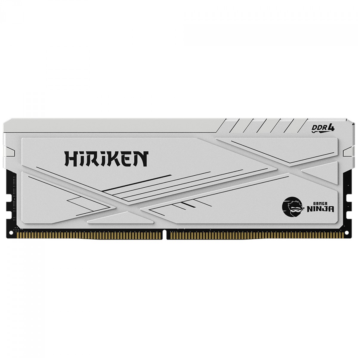 Memória DDR4 Gamer Ninja Hiriken, 16GB, 3200MHz, Branco, GN-RM-HK16G32C22WD4N