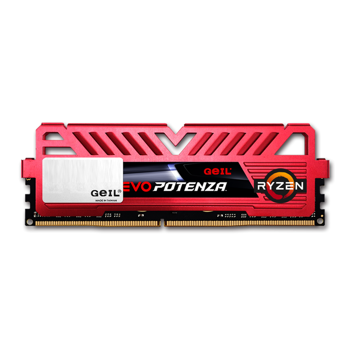 Memória DDR4 Geil Evo Potenza, 8GB, 3200MHz, Red, GAPR48GB3200C16BSC