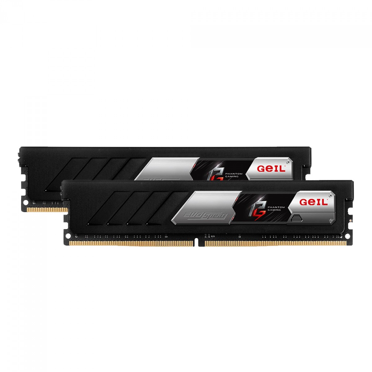 Memória DDR4 Geil EVO Spear Phantom Gaming (AMD), 16GB (2x8GB), 3200MHz, Black, GASF416GB3200C16BDC