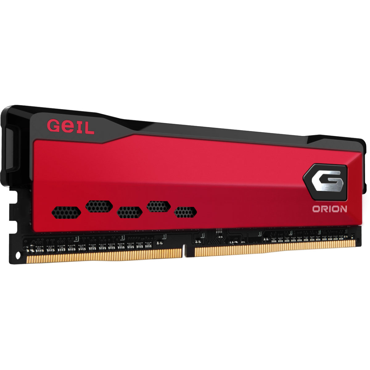 Memória DDR4 Geil Orion, 8GB 3200MHz, Vermelho, GOR48GB3200C16ASC