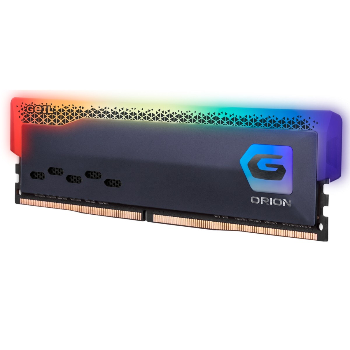 Memória DDR4 Geil Orion RGB, 16GB, 3200MHz, Gray, GAOSG416GB3200C22SC