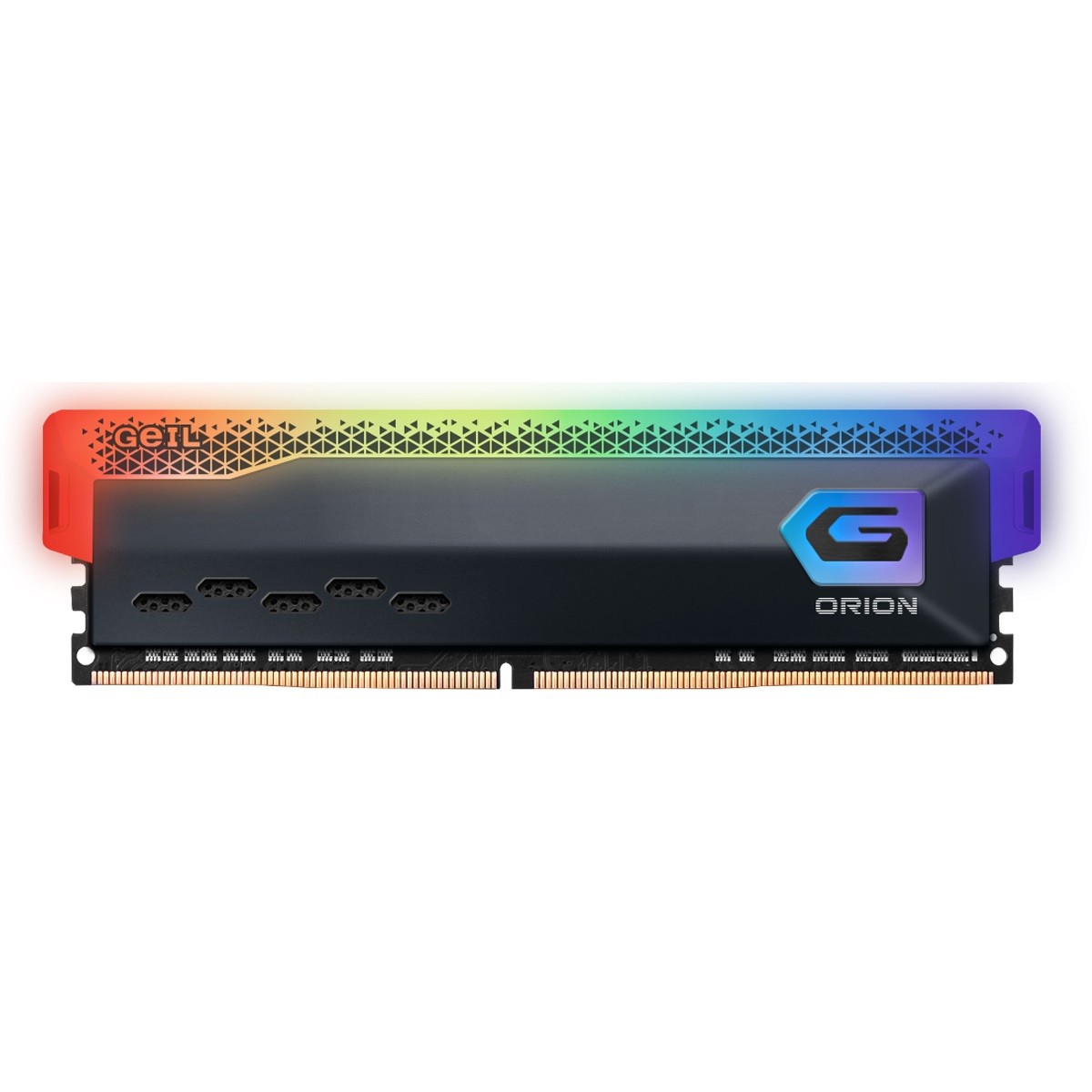Memória DDR4 Geil Orion RGB, 16GB, 3200MHz, Gray, GAOSG416GB3200C22SC
