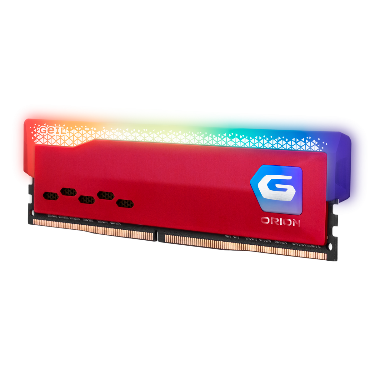 Memória DDR4 Geil Orion RGB, Edição AMD, 16GB, 3200MHz, Red, GAOSR416GB3200C16BSC