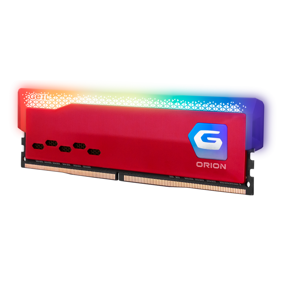 Memória DDR4 Geil Orion RGB, 8GB, 3200MHz, Red, GAOSR48GB3200C16BSC