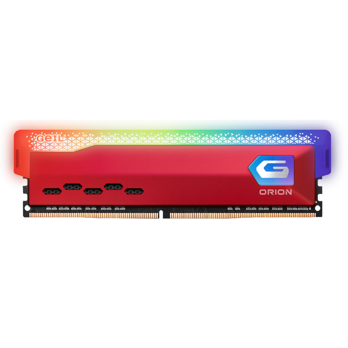 Memória DDR4 Geil Orion RGB, Edição AMD, 8GB, 3600MHz, Red, GAOSR48GB3600C18BSC