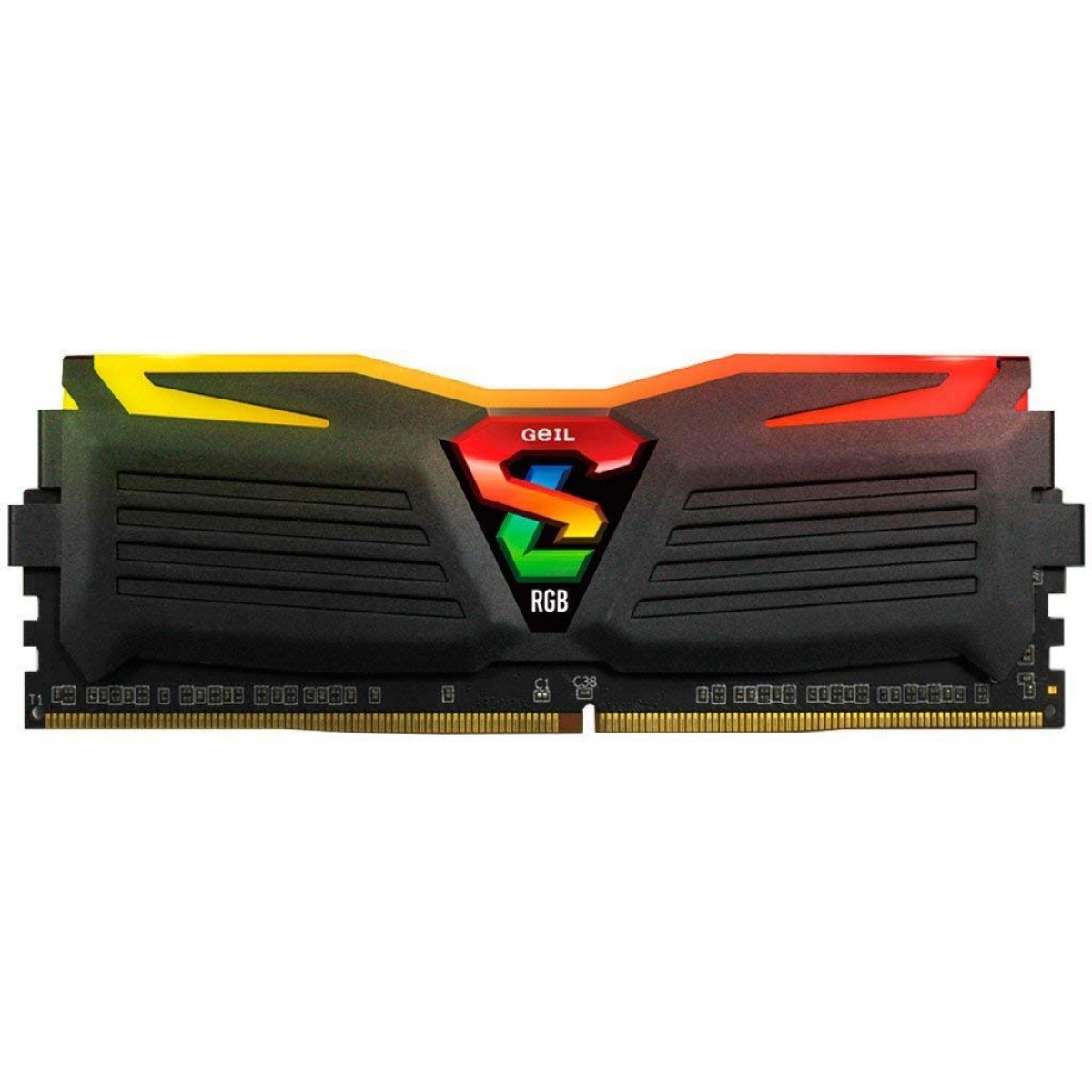 Memória DDR4 Geil Super Luce RGB, 16GB (2X8GB) 3000MHZ, GALS416GB3000C16ADC