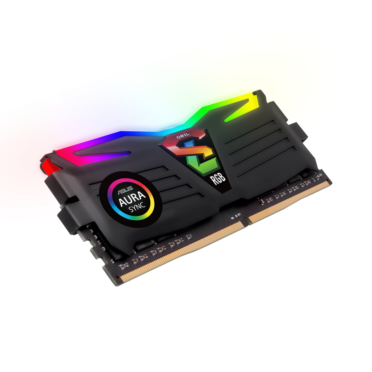 Memória DDR4 Geil Super Luce RGB, 8GB, 3000MHZ, Black, GALS48GB3000C16ASC