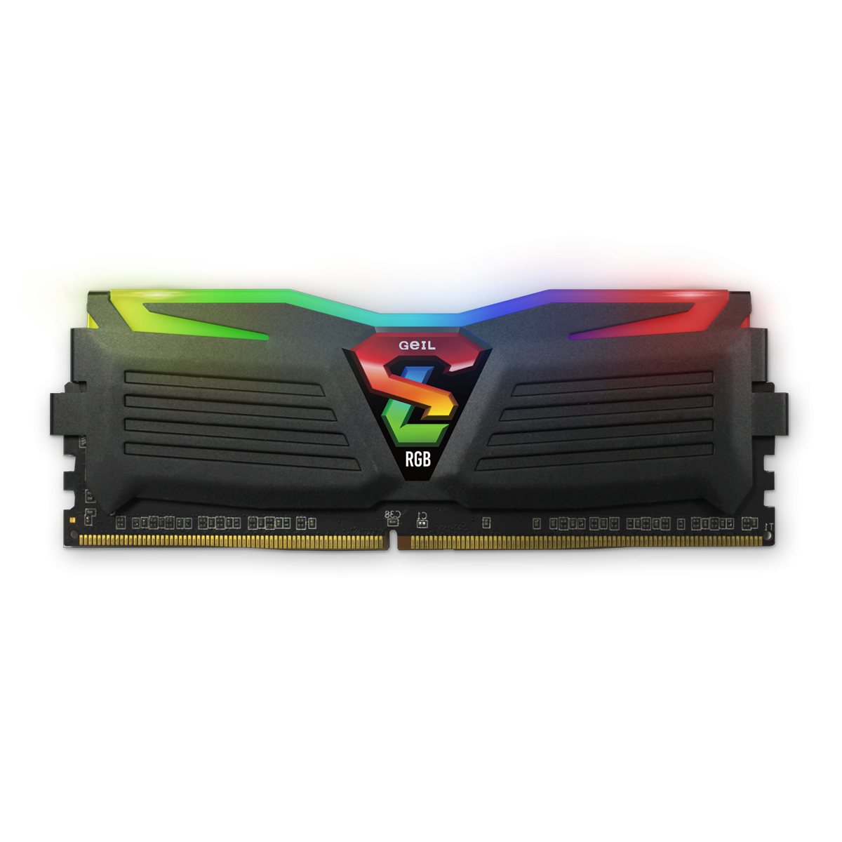 Memória DDR4 Geil Super Luce RGB, 8GB, 3600MHZ, Black, GALS48GB3600C18BSC