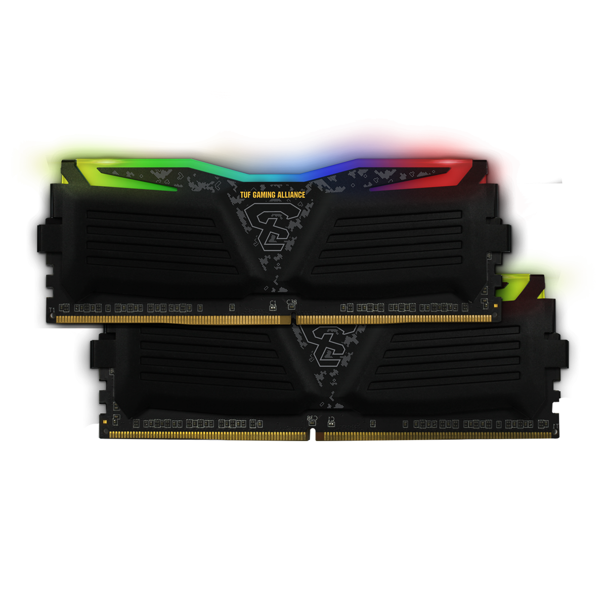 Memória DDR4 Geil Super Luce RGB TUF Gaming Alliance, 16GB (2x8GB), 3200MHz, GLTS416GB3200C16BDC