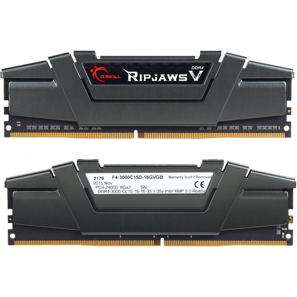 Memória DDR4 G.Skill Ripjaws V, 16GB (2x8GB) 3000MHz, F4-3000C15D-16GVGB