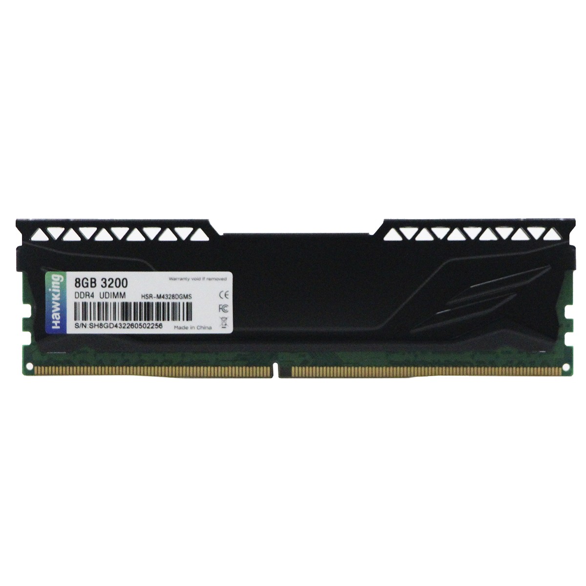 Memória DDR4 Hawking, 8GB, 3200MHz, Preta, HSR-M4328DGMS