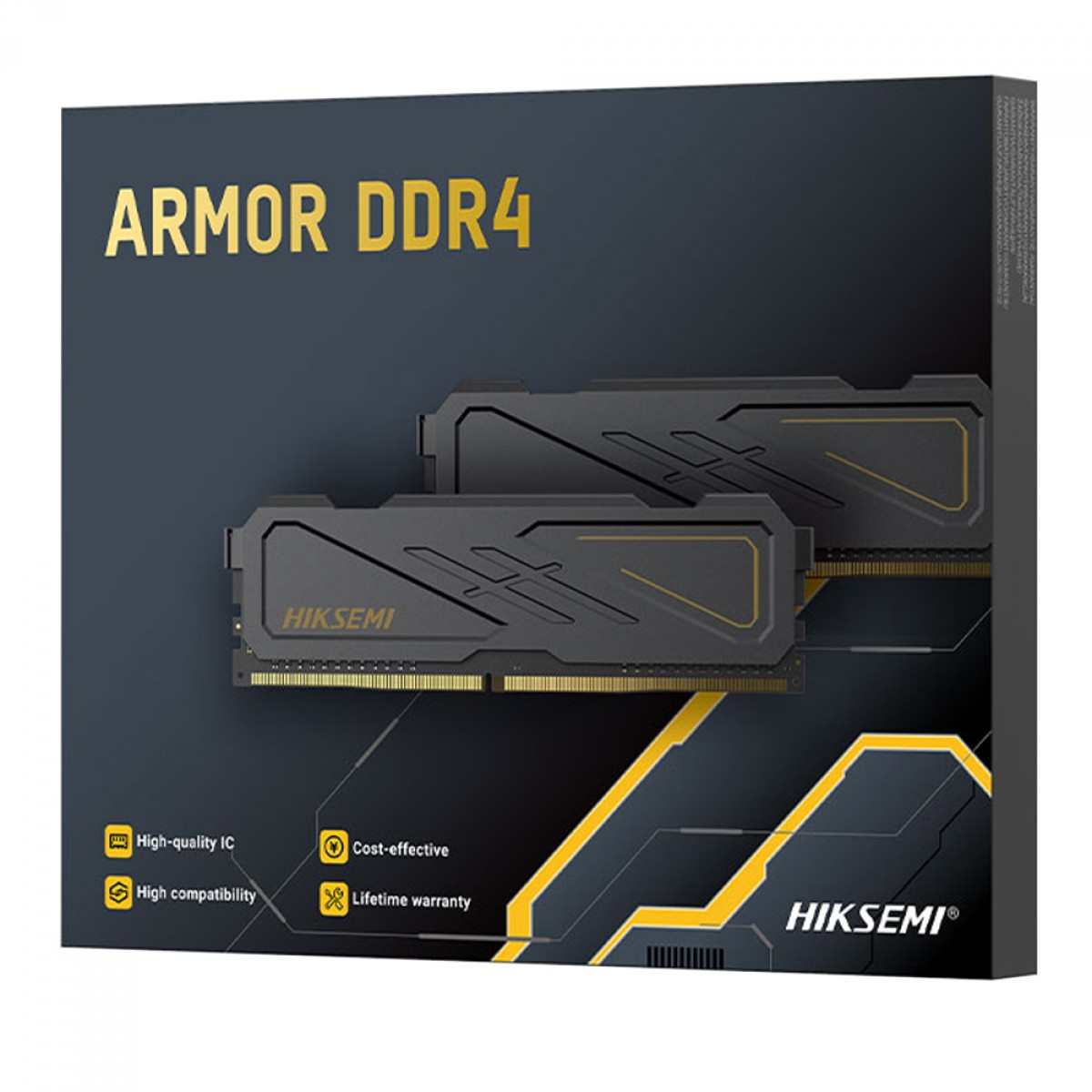 Memória DDR4 Hiksemi Armor U10, 32GB (2x16GB), 3200Mhz, Preto, HSC432U32D3 16G*2