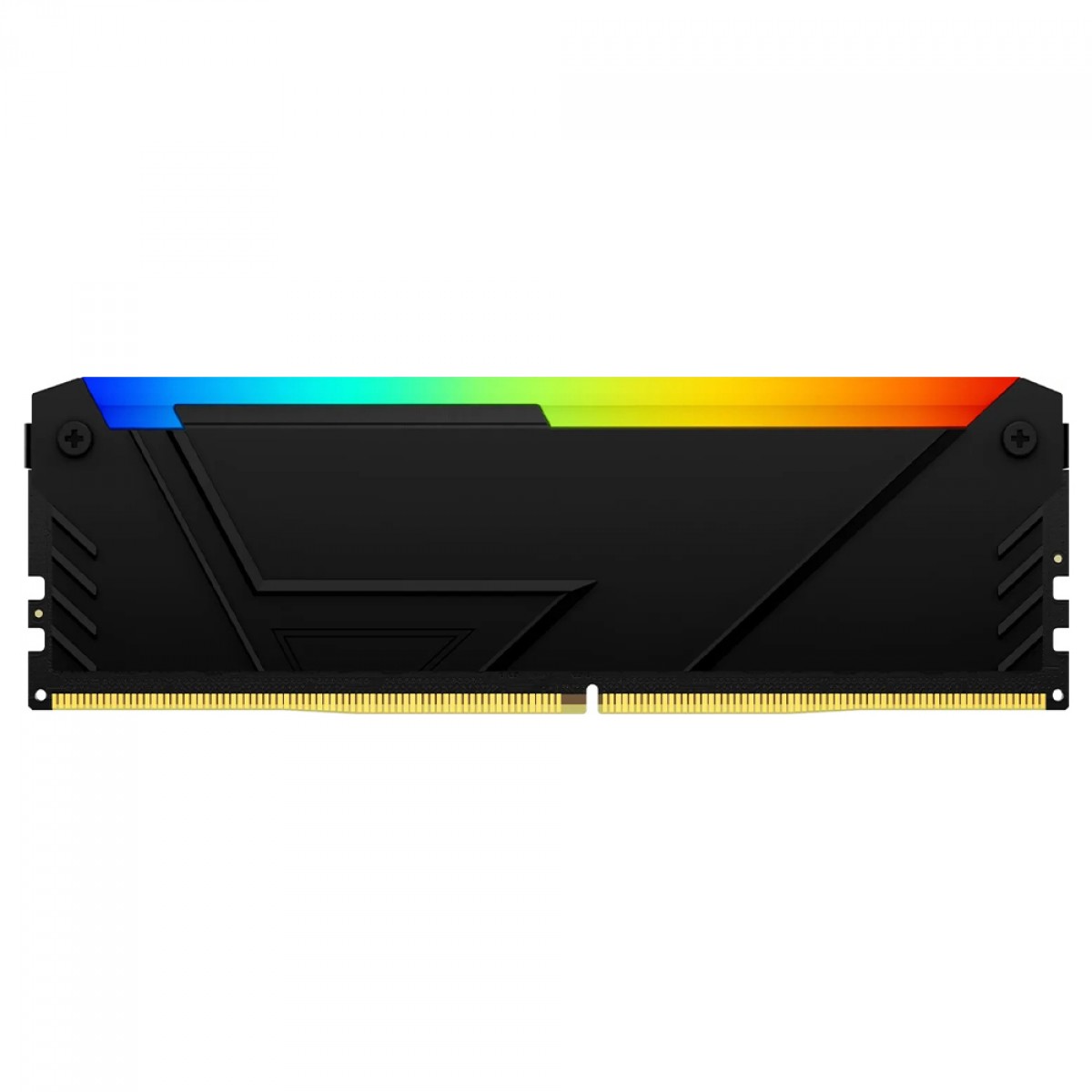 Memória DDR4 Kingston Fury Beast RGB, 16GB, 3200Mhz, Preto, KF432C16BB12A/16