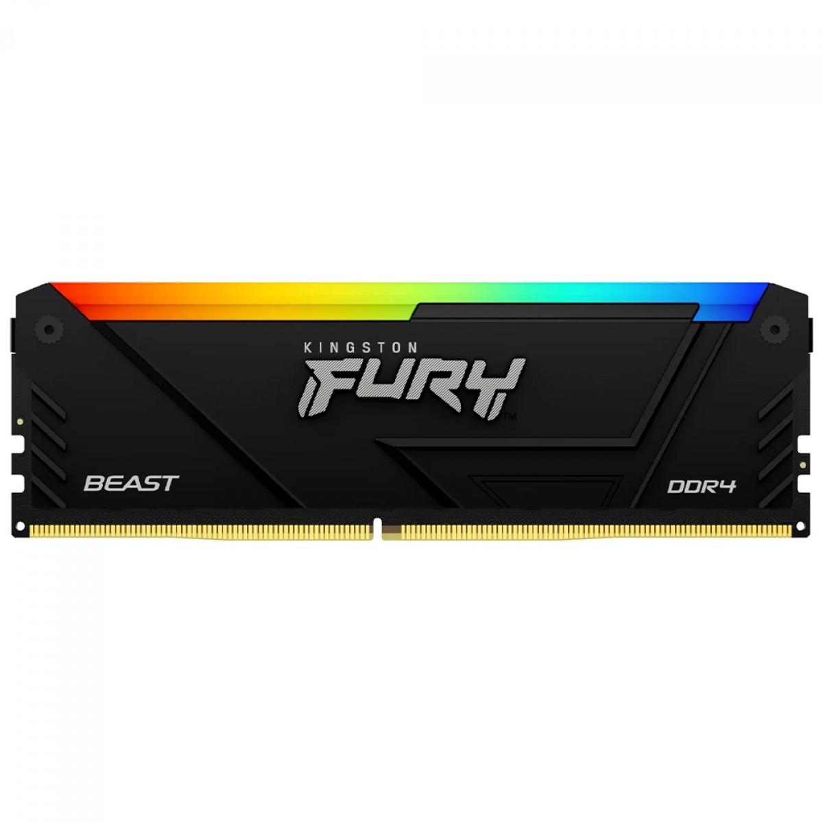 Memória DDR4 Kingston Fury Beast, RGB, 32GB, 3600MHz, Black, KF436C18BB2A/32