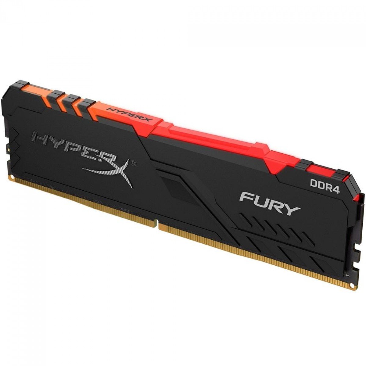 Memória DDR4 Kingston HyperX Fury RGB, 16GB, 2666MHz, Black, HX426C16FB3A/16