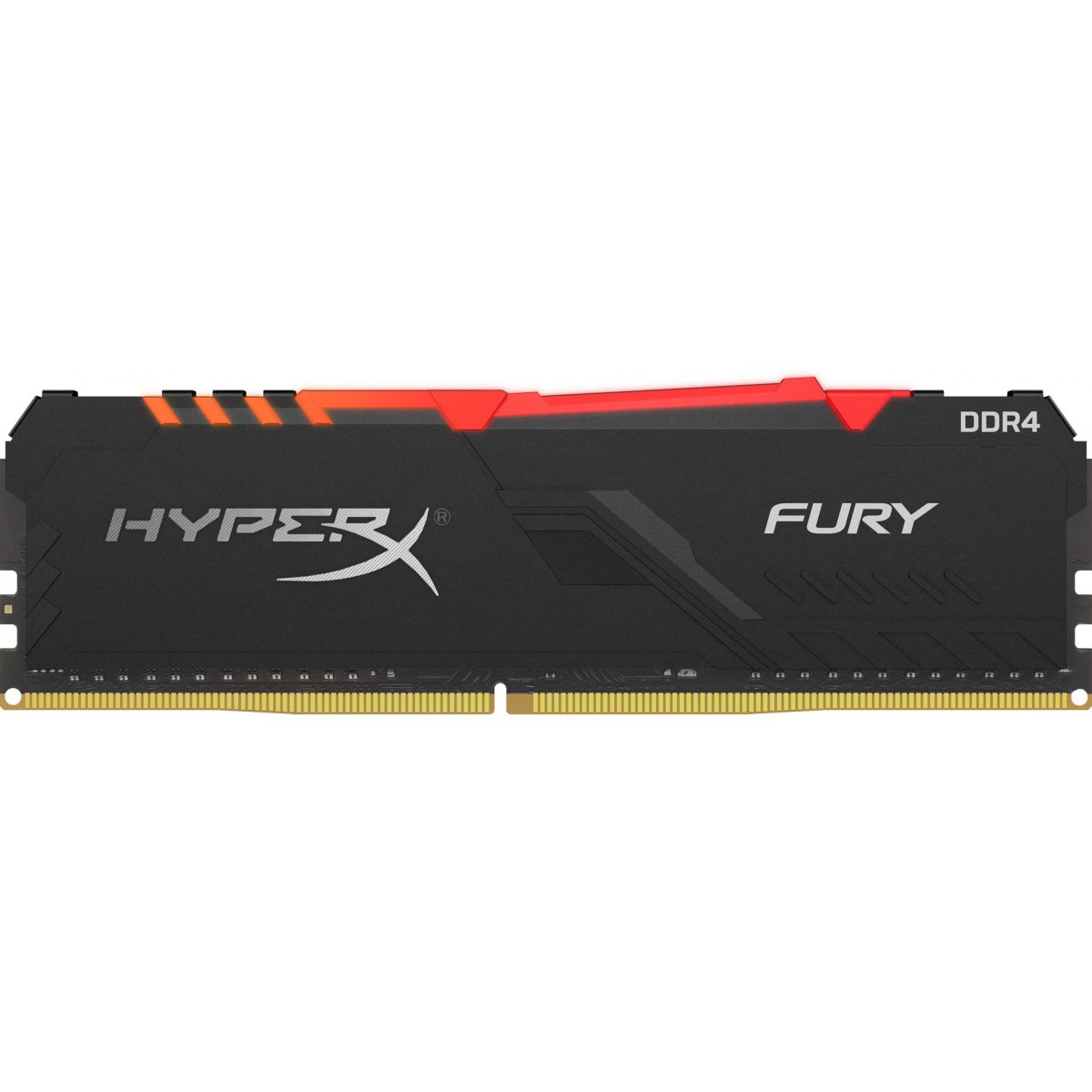 Memória DDR4 Kingston HyperX Fury RGB, 8GB 2666MHz, Black, HX426C16FB3A/8