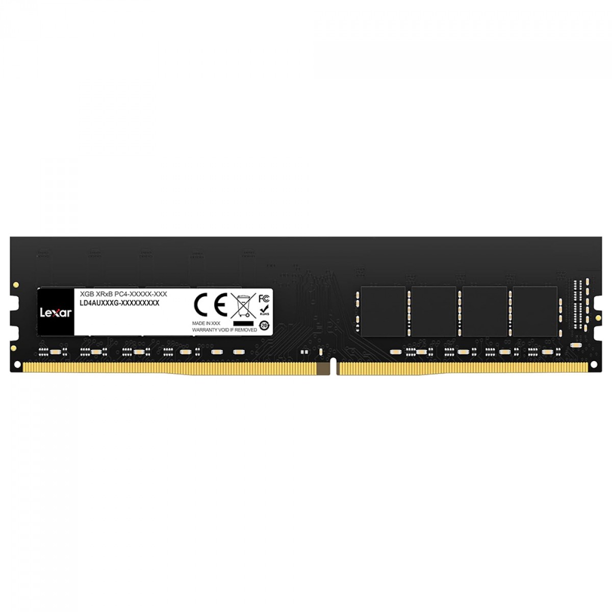 Memória DDR4 Lexar, 16GB, 3200Mhz, Black, LD4AU016G-B3200GSST
