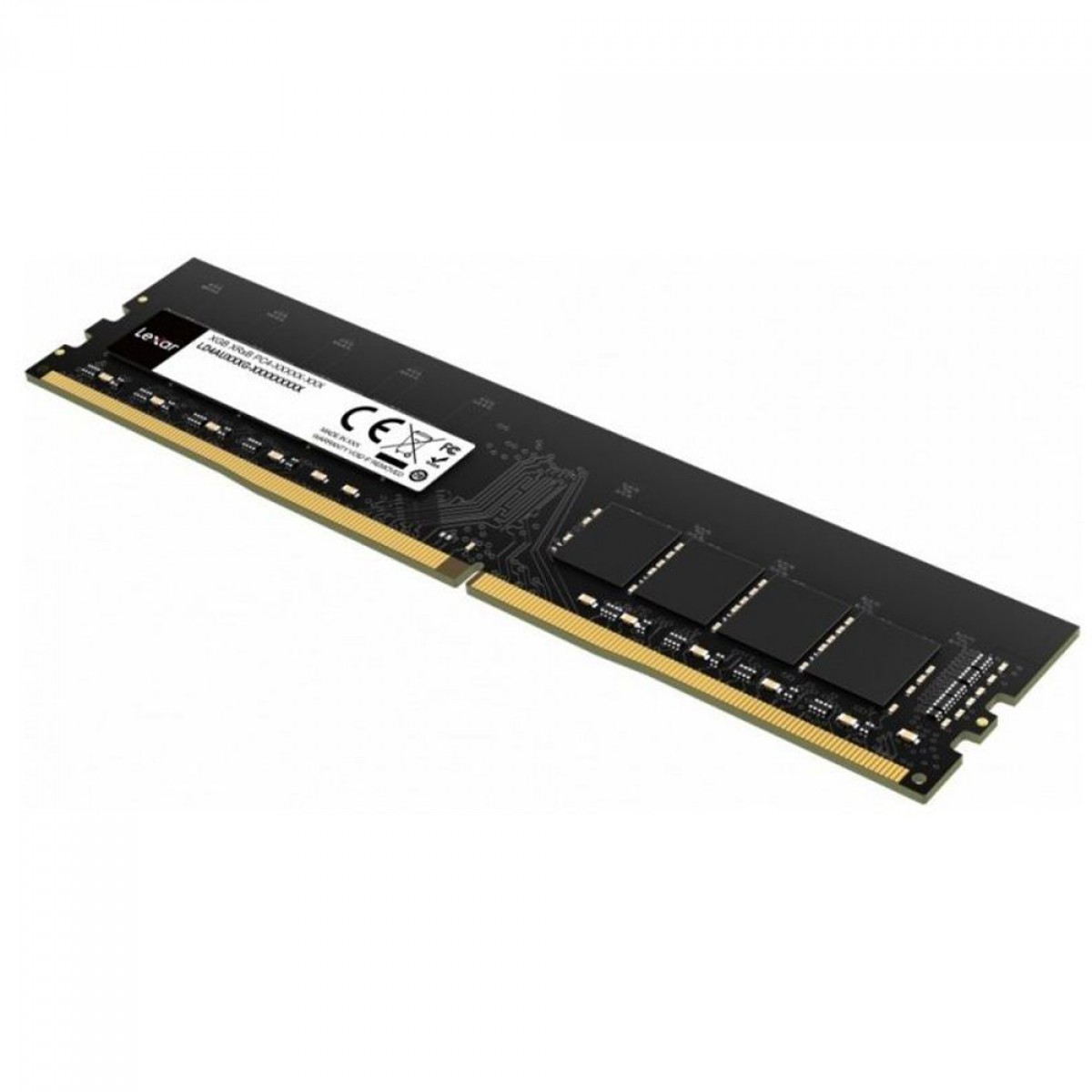 Memória DDR4 Lexar, 8GB, 3200MHz, Black, LD4AU008G-B3200GSST