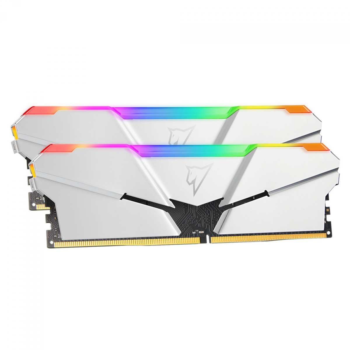 Memória DDR4 Netac Shadow RGB, 16GB (2x8GB), 3600MHz, Silver, NTSRD4P36DP-16SC