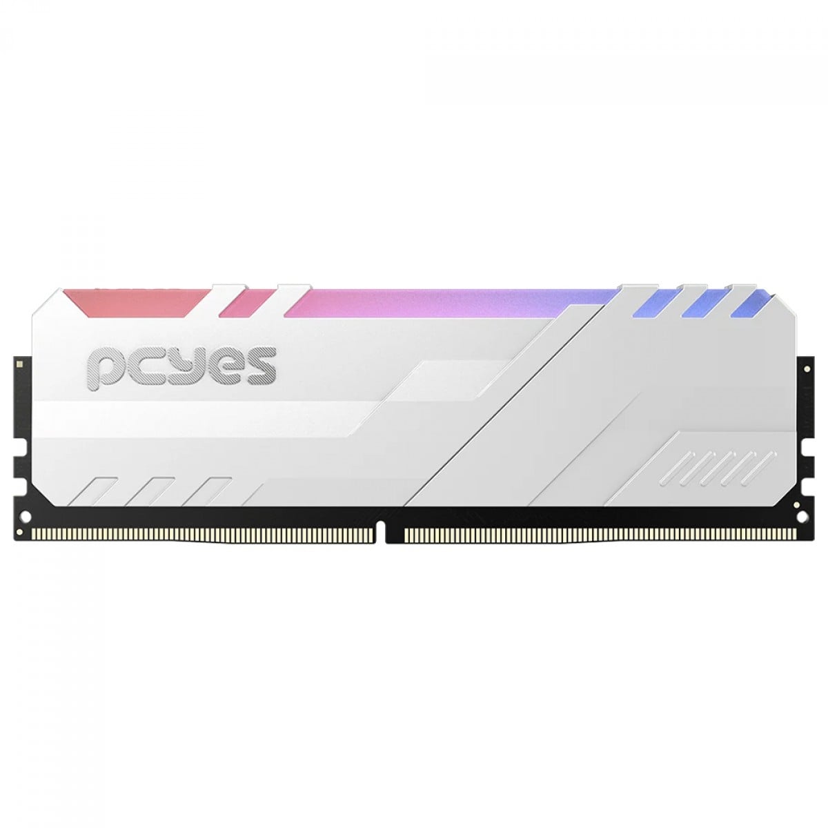 Memória DDR4 PCYes, RGB, 16GB, 3200MHz, Branco, PM163200D4WR