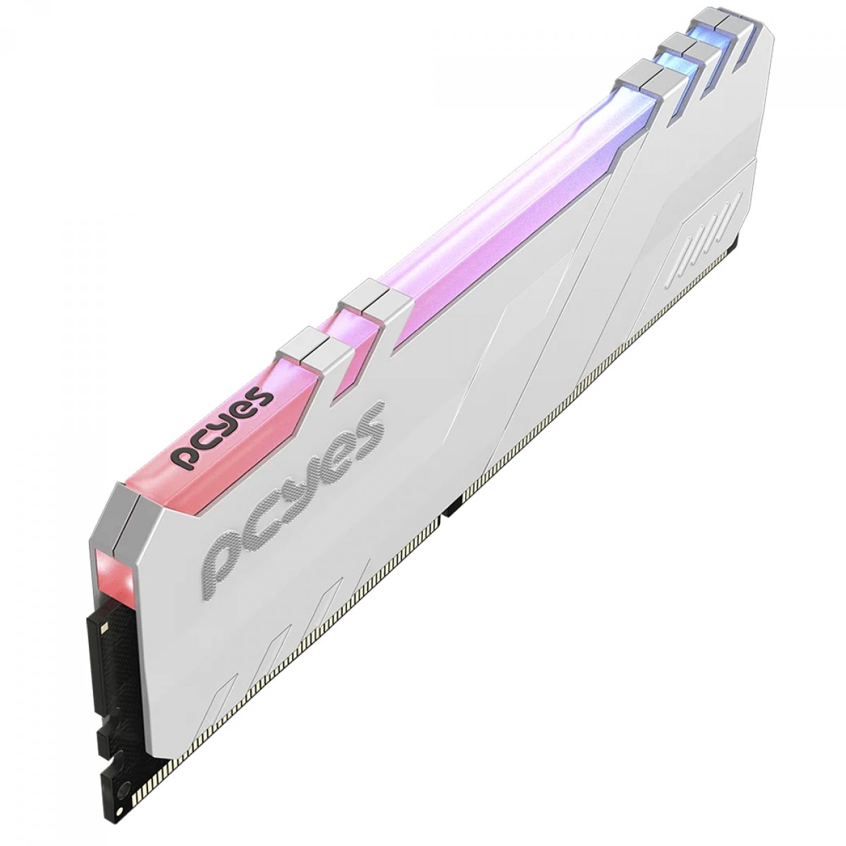 Memória DDR4 PCYes, RGB, 8GB, 3200MHz, Branco, PM083200D4WR - Open Box