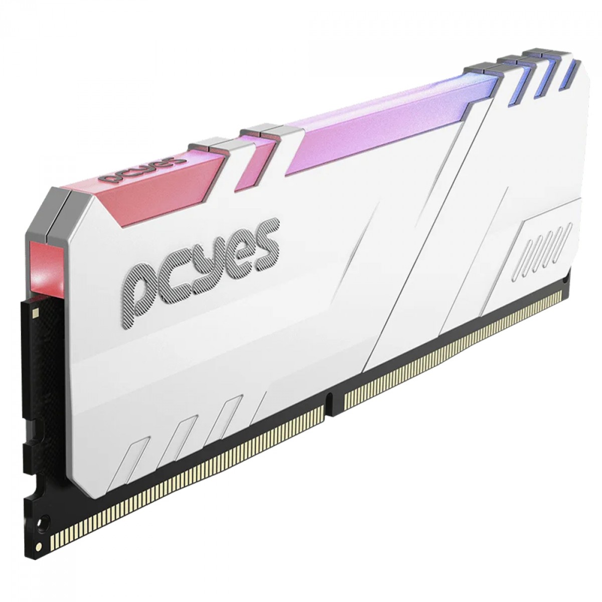 Memória DDR4 PCYes, RGB, 8GB, 3200MHz, Branco, PM083200D4WR - Open Box