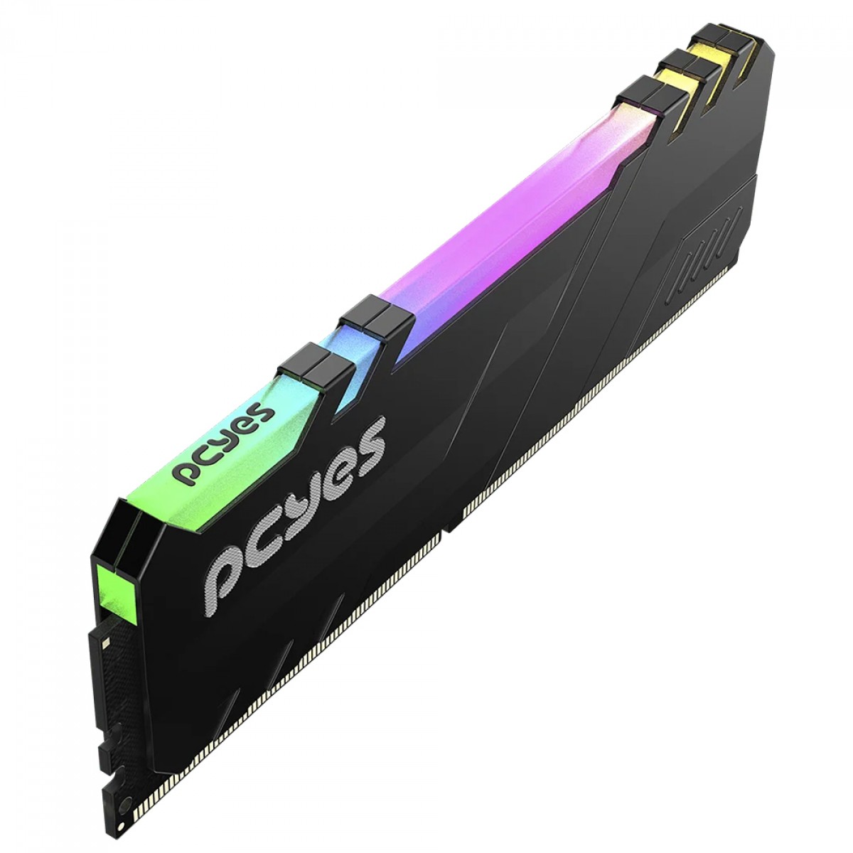     Memória DDR4 PCYes, RGB, 8GB, 3200MHz, Preto, PM083200D4BR
