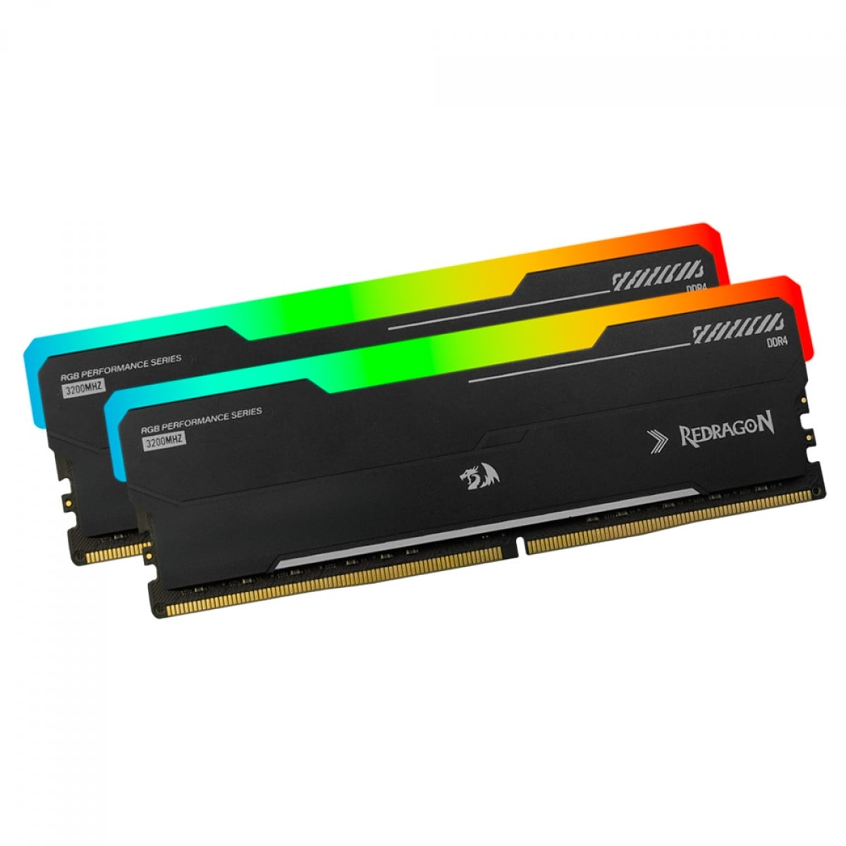Memória DDR4 Redragon Magma, RGB, 8GB, 3200Mhz, Black, GM-801