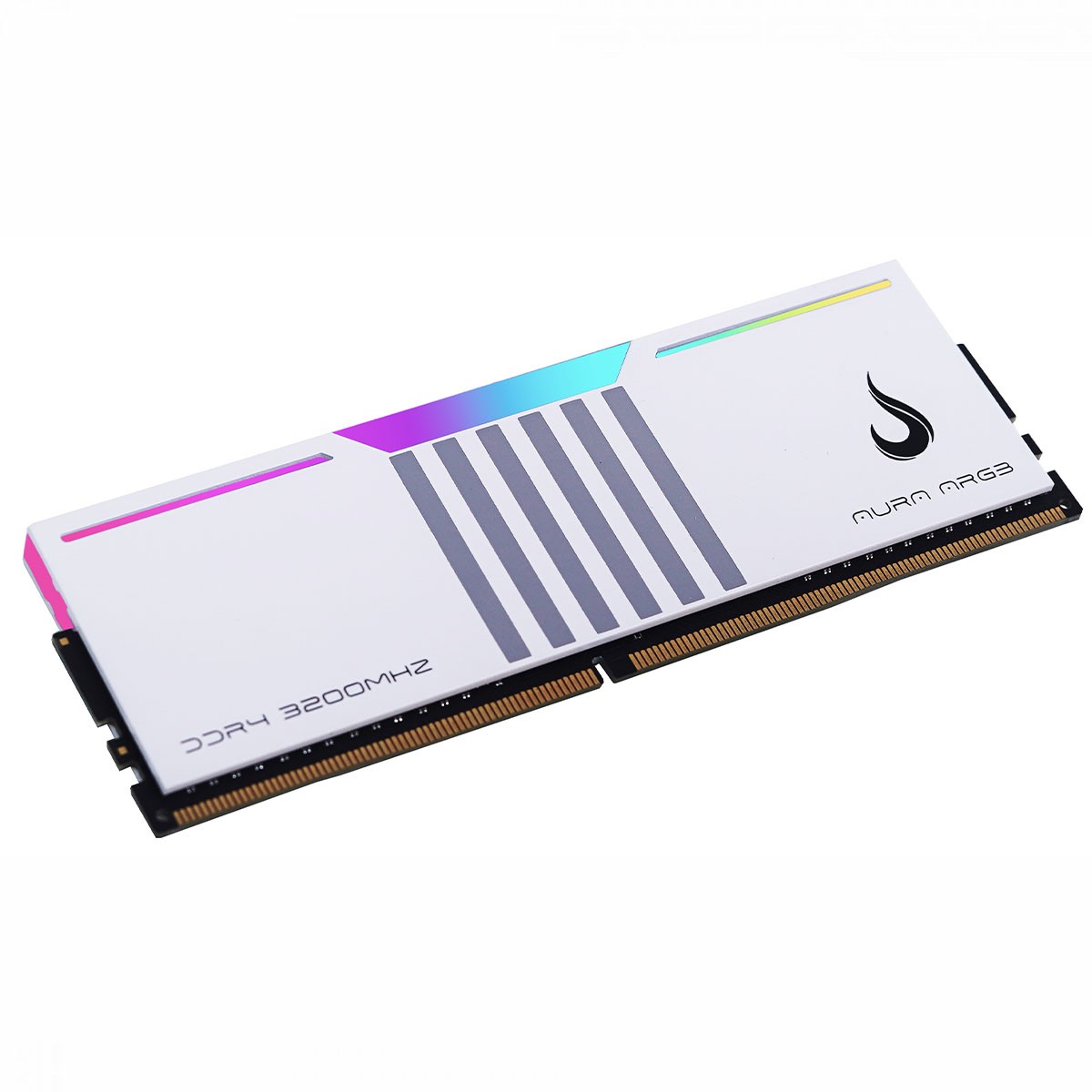 Memória DDR4 Rise Mode Aura Series ARGB, 8GB, 3200MHz, Branca, RM-D4AW-8G-3200ARGB