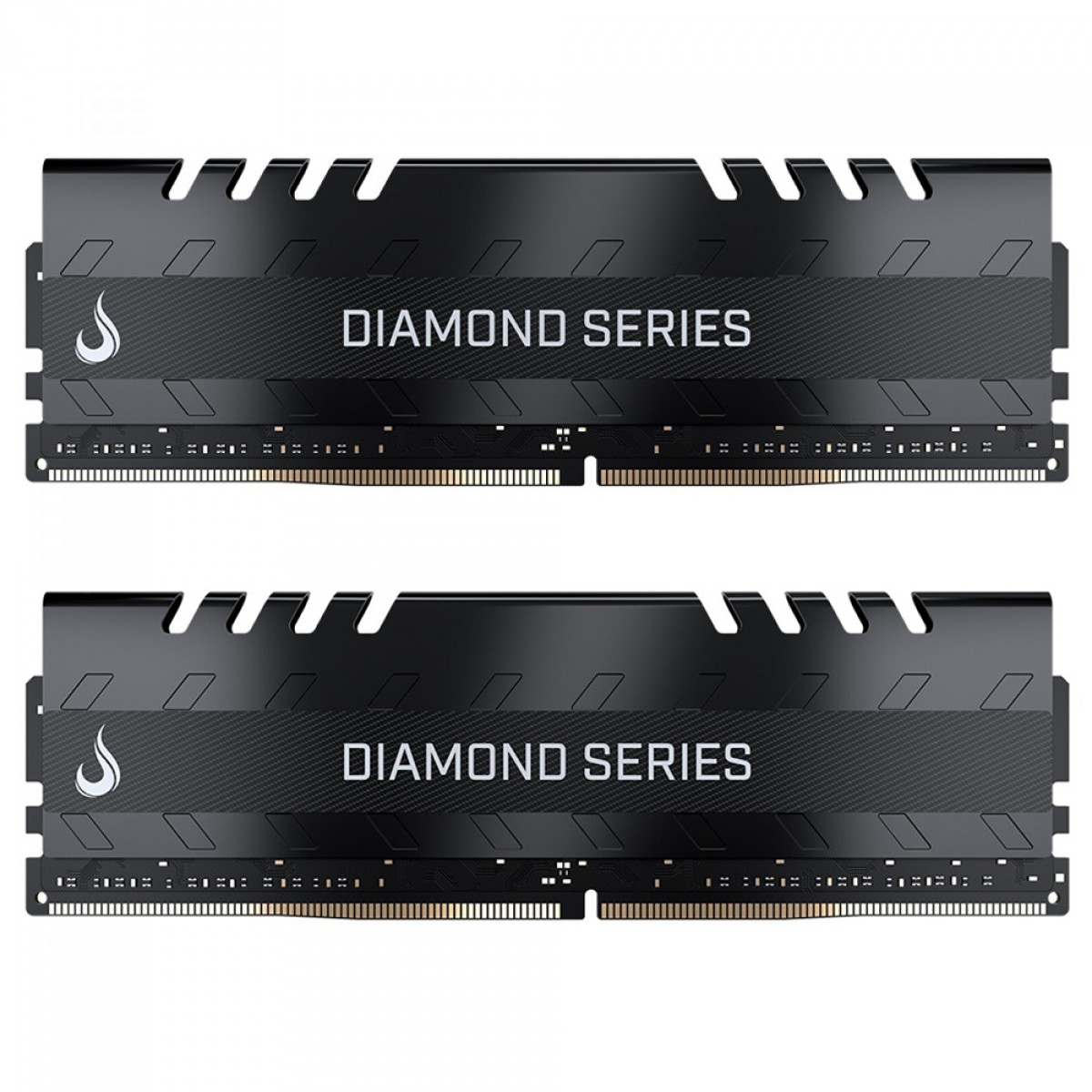 Memória DDR4 Rise Mode Diamond Series, 16GB (2x8GB), 3200MHz, Preto, RM-D4-2x8G-3200D