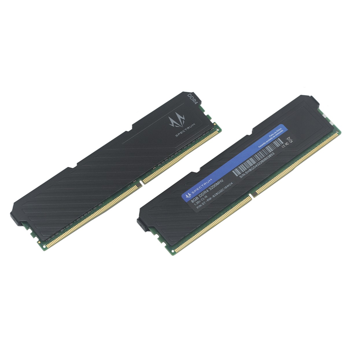 Memória DDR4 Spectrum Blitz, 8GB, 3200MHz, Preto, ST-RM-BZ8G32C16WD4