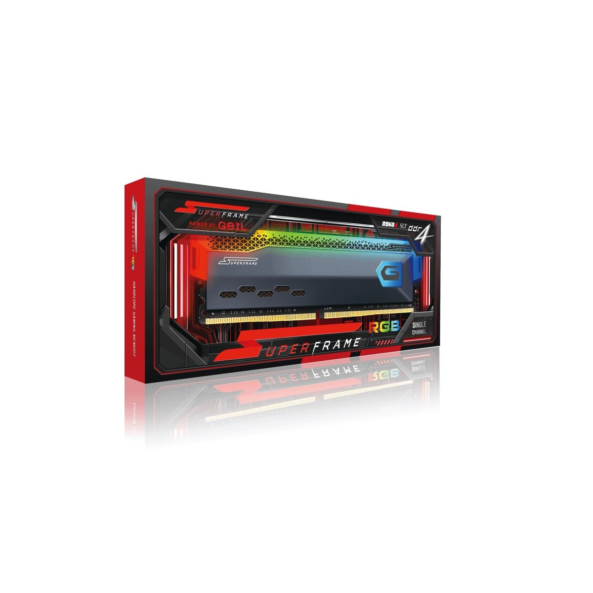 Memória DDR4 SuperFrame RGB, 16GB (2x8GB), 3200MHz, Gray, SFGAOSG416GB3200C22DC