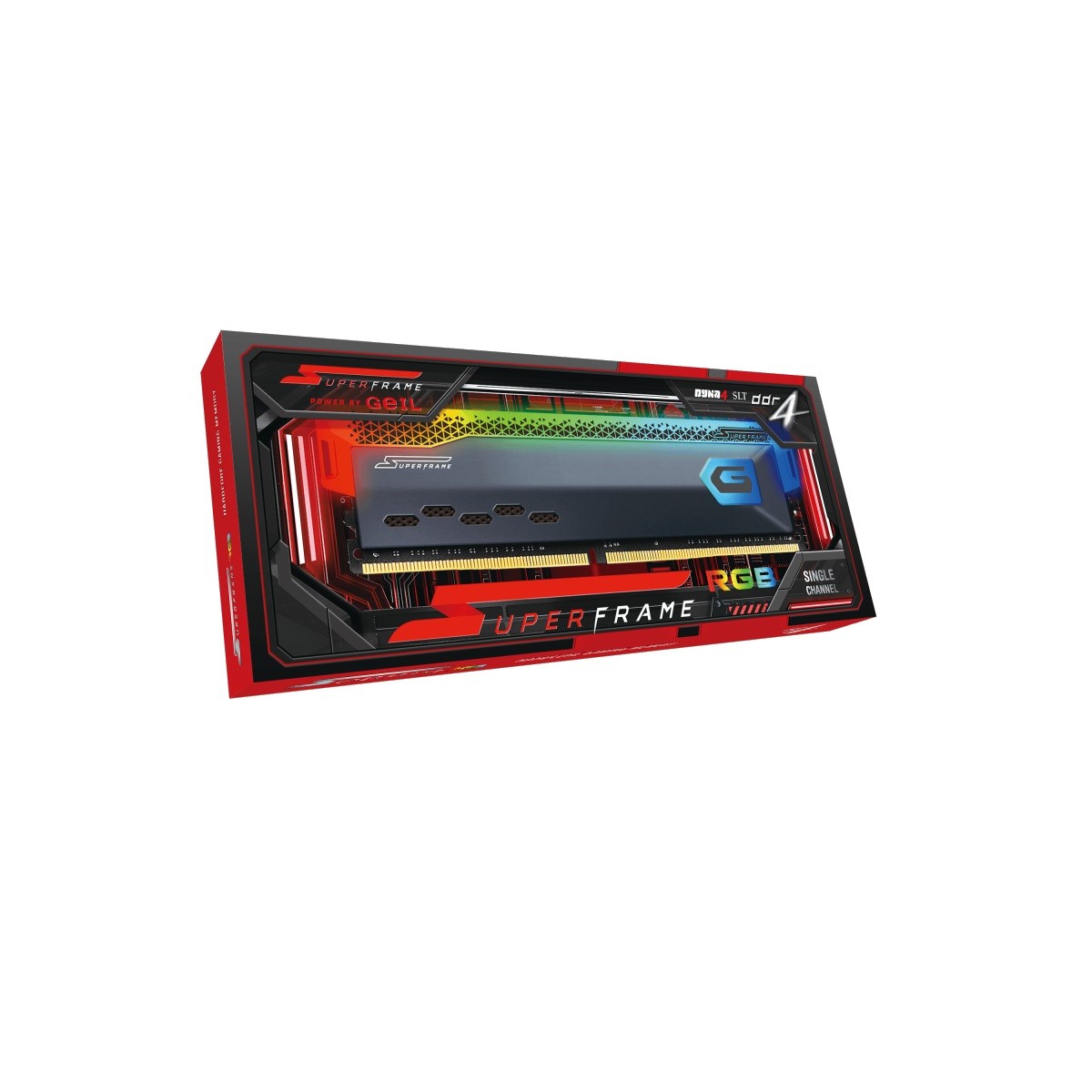Memória DDR4 SuperFrame RGB, 16GB (2x8GB), 3200MHz, Gray, SFGAOSG416GB3200C22DC
