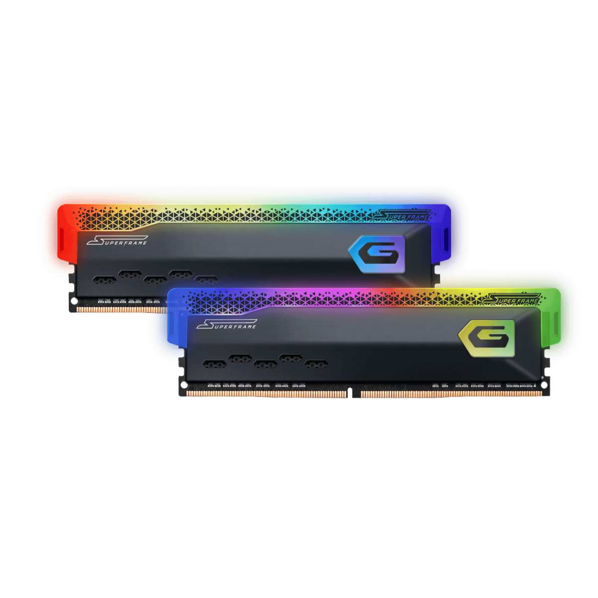 Memória DDR4 SuperFrame RGB, 16GB (2x8GB), 3200MHz, Gray