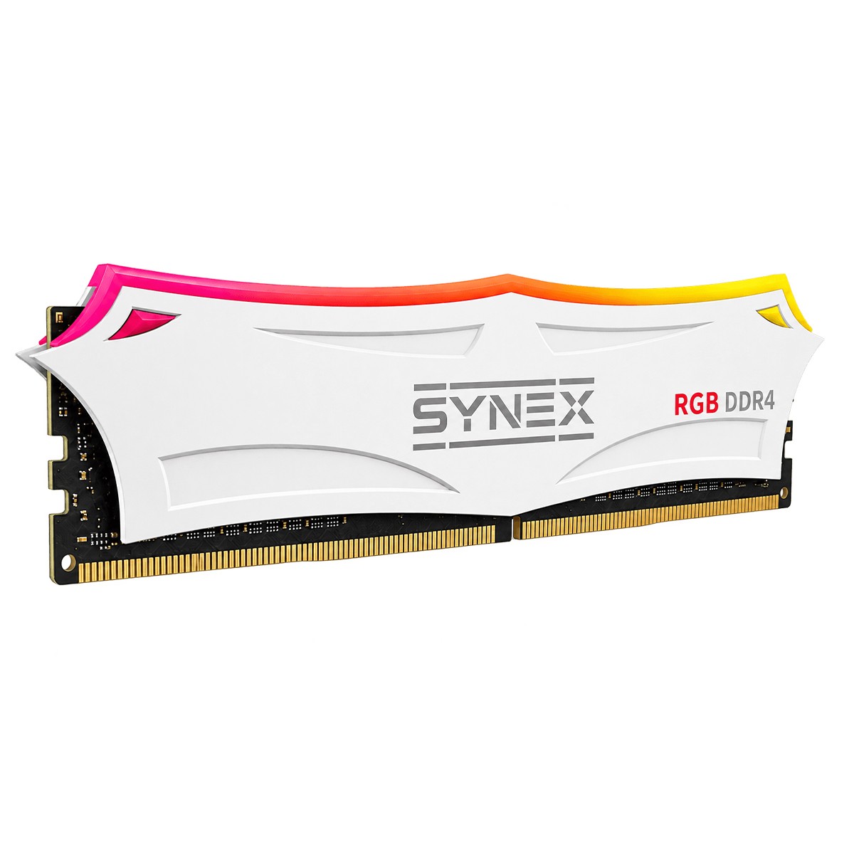 Memória DDR4 Synex, RGB, 8GB, 3200MHz, Branco